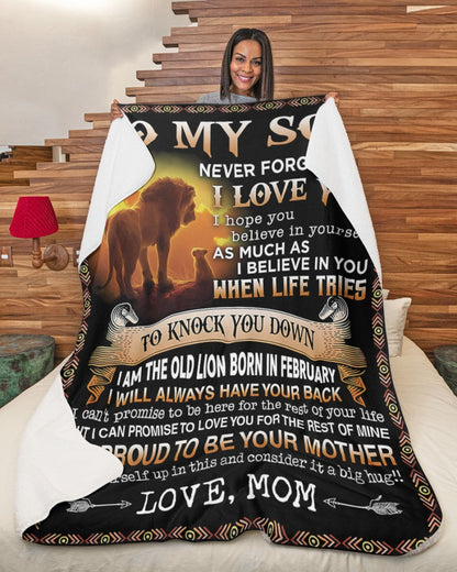 Special Gift For Your Son Blanket - From Mom (SKUB09-140-02)
