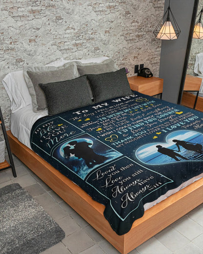 Special Gift For Your Wife Blanket - From Husband (SKU-CHAU-B11)