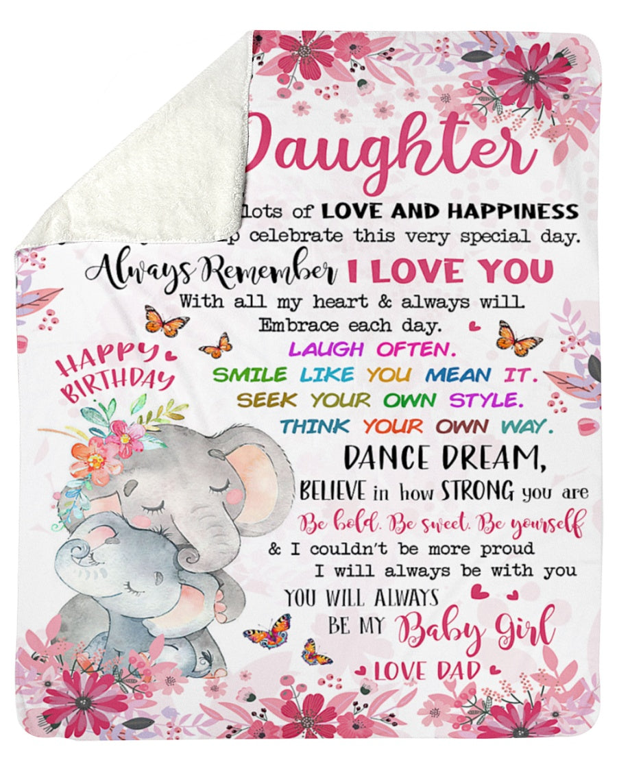 Special blanket for Daughter - From Dad blanket