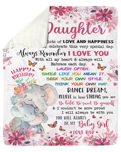 Special blanket for Daughter - From Dad blanket