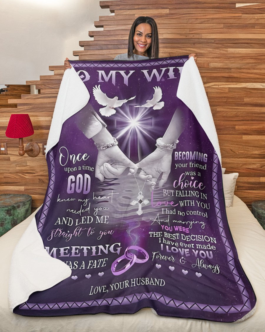 Special Gift For Your Wife Blanket - From Husband (SKU-CHAU-B16) FULL