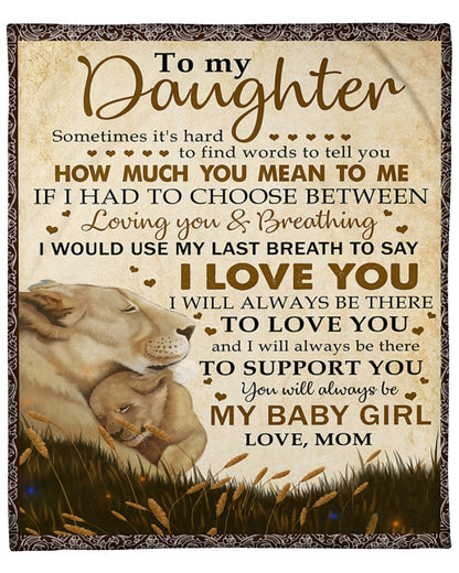 Special blanket for Daughter - From Mom blanket
