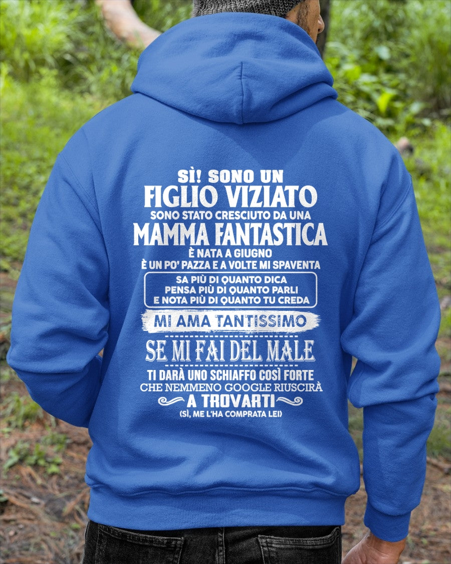 GIUGNO - SÌ! SONO UN FIGLIO VIZIATO DA MAMMA FANTASTICA - Maglietta per il figlio dalla mamma - ITA/TRNN06 (SKU2605-213-06)