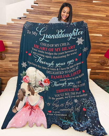 Special Gift For Your Granddaughter Blanket - From Grandma (SKUB09-136)