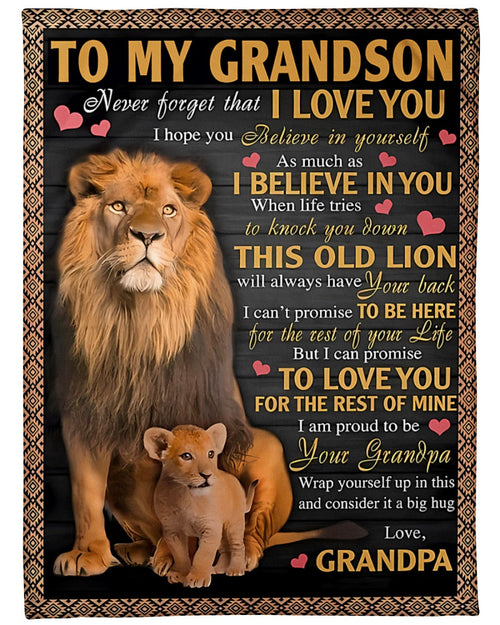 Special Gift For Your Grandson Blanket - From Grandpa (SKUB09-113) FULL