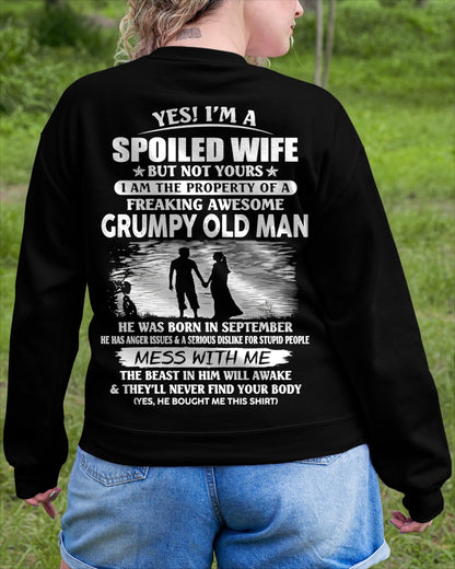 SEPTEMBER - YES! I'M A SPOILED WIFE BUT NOT YOURS - FROM HUSBAND - TRNN09 (SKU2607-97-09)
