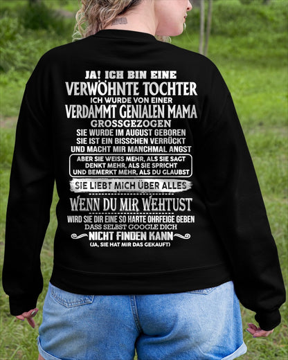 AUGUST - VERDAMMT GENIALEN MAMA – T-Shirt von Mama an Tochter - DEU/TRNN08 (SKU2605-341-08)