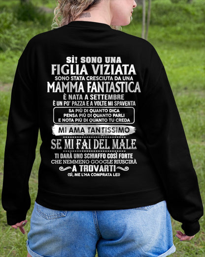 SETTEMBRE - Fantastica mamma - Maglietta per il figlia dalla mamma - ITA/TRNN09 (SKU2605-263-09)