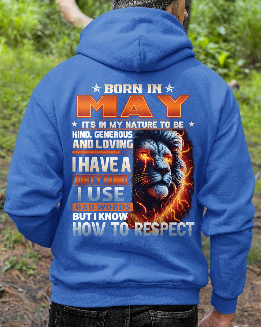MAY - DIRTY MIND BUT KNOWS RESPECT - T SHIRT FOR STRONGMAN - TRNN05 (SKU08-84-05)