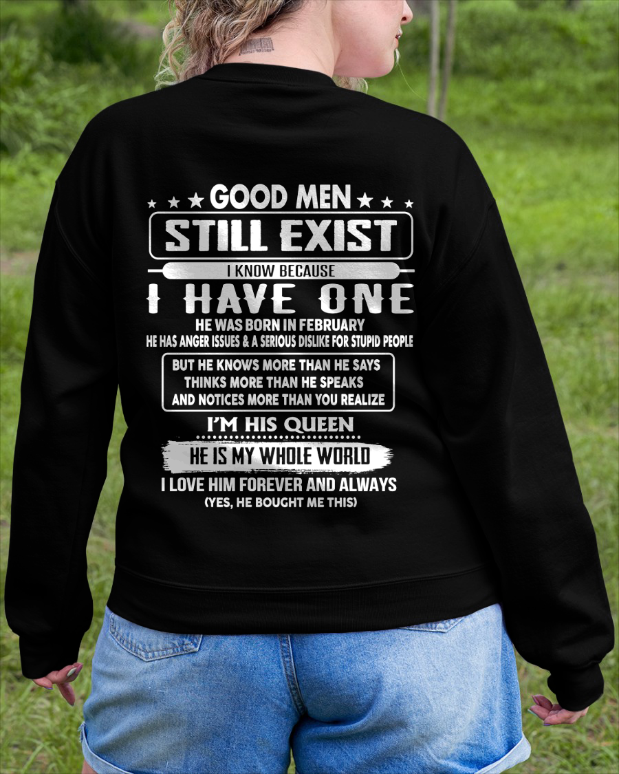 FEBRUARY - GOOD MEN STILL EXIST I KNOW BECAUSE I HAVE ONE - GIFT FOR WIFE FROM HUSBAND - TRNN02 (SKU2607-174-02)