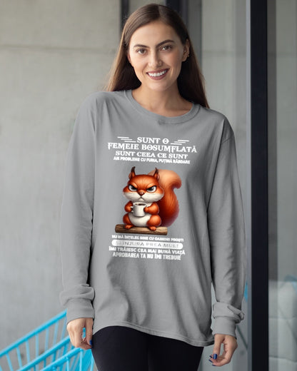 SUNT O FEMEIE BOSUMFLATĂ - Tricou de ziua de naștere pentru femeie - RO/TRNN00 (SKU2605-374-00)