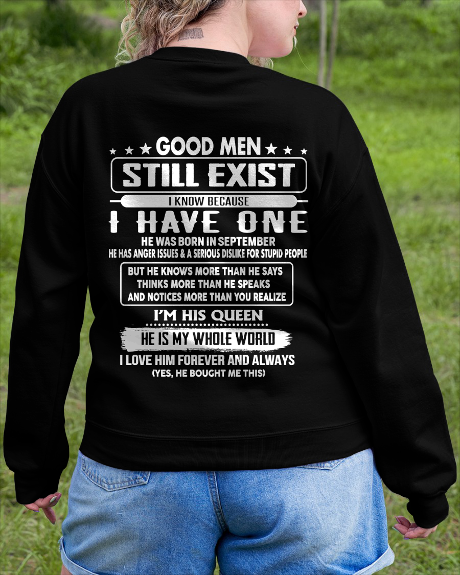 SEPTEMBER - GOOD MEN STILL EXIST I KNOW BECAUSE I HAVE ONE - GIFT FOR WIFE FROM HUSBAND - TRNN09 (SKU2607-174-09)