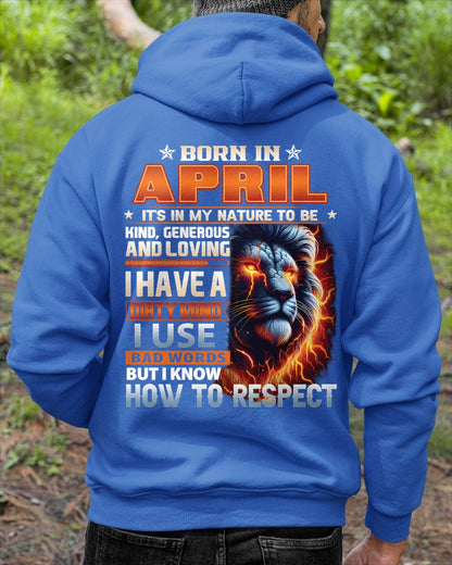 APRIL - DIRTY MIND BUT KNOWS RESPECT - T SHIRT FOR STRONGMAN - TRNN04 (SKU08-84-04)