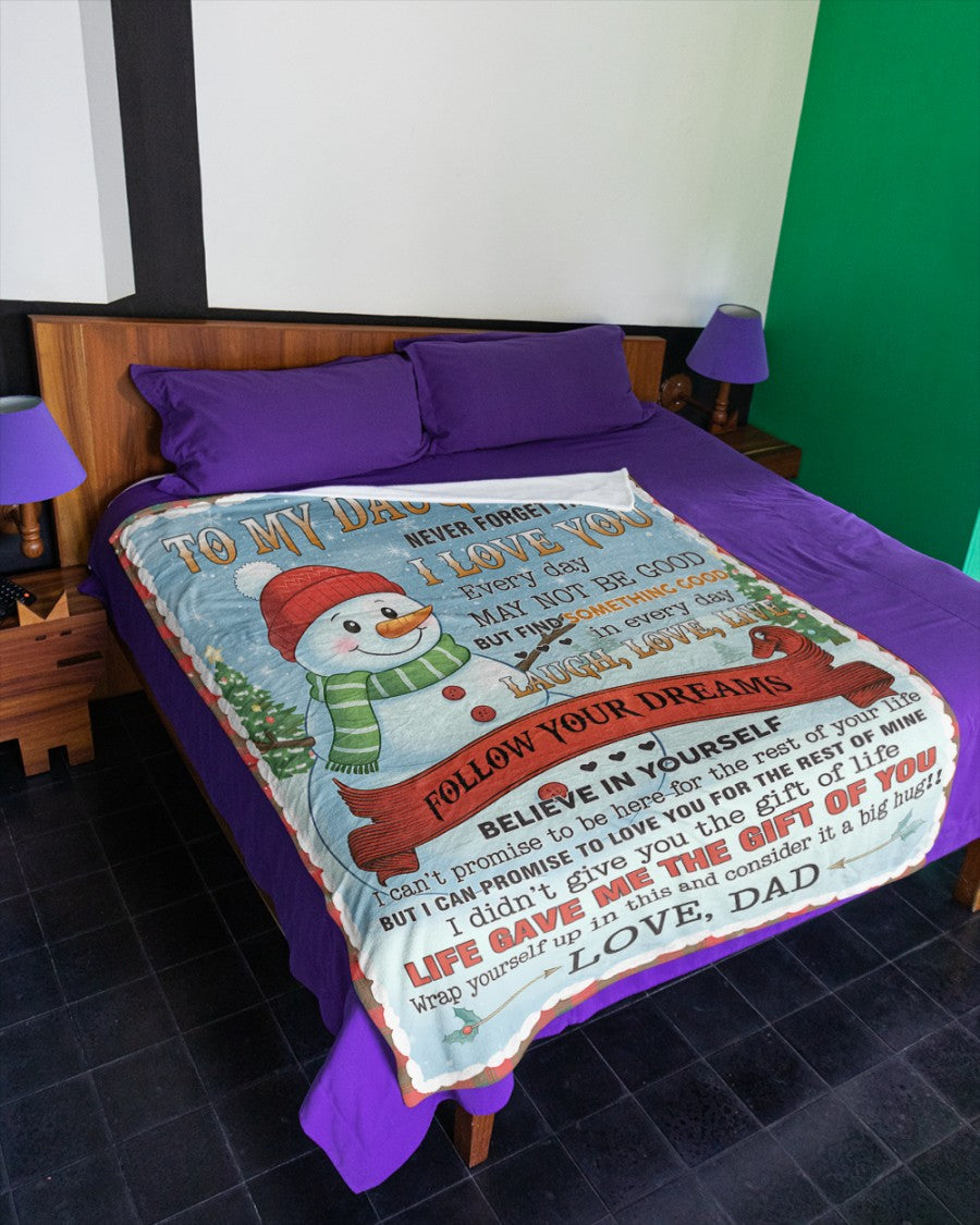 Special Gift For Your Daughter Blanket - From Dad (SKUB11-19)