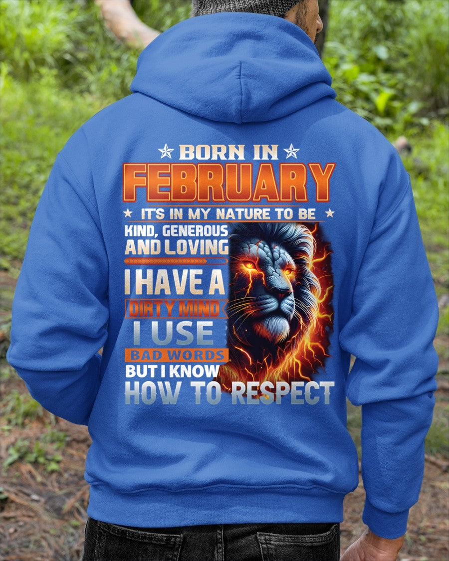 FEBRUARY - DIRTY MIND BUT KNOWS RESPECT - T SHIRT FOR STRONGMAN - TRNN02 (SKU08-84-02)