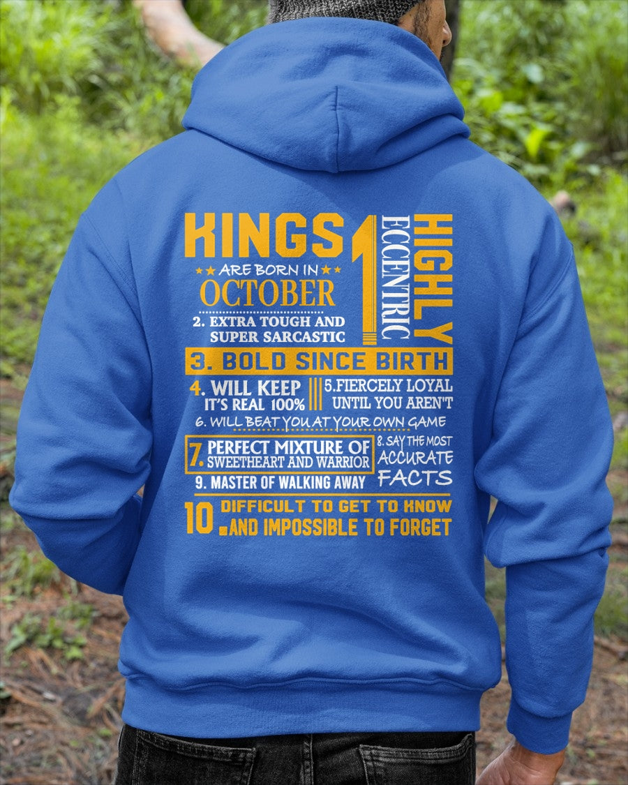OCTOBER KING  – Extra Tough, Fiercely Loyal & Built Different Since Birth - T Shirt For Strongman - TRNN10 (SKU2602-133-10)