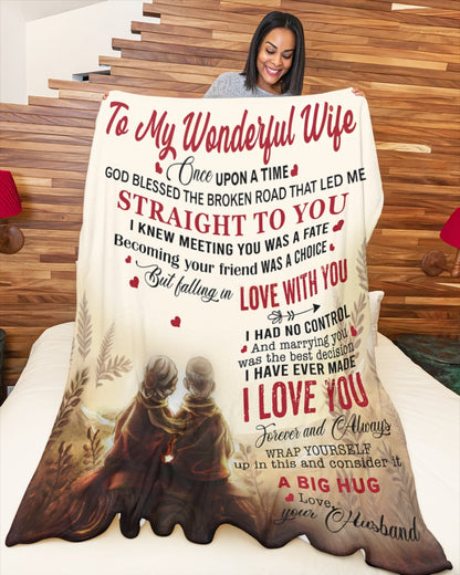 Special For Beautiful Wife Gift Blanket - From Husband (SKU26B-0194)