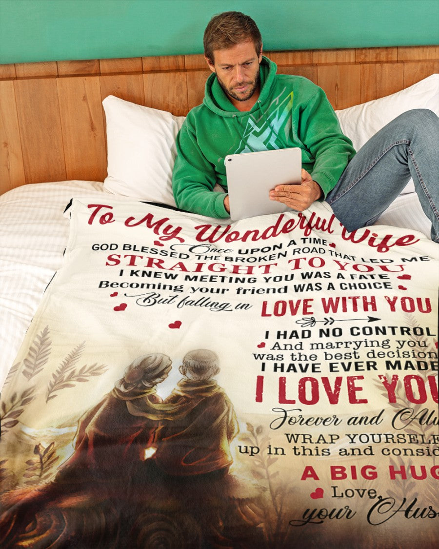 Special For Beautiful Wife Gift Blanket - From Husband (SKU26B-0194)