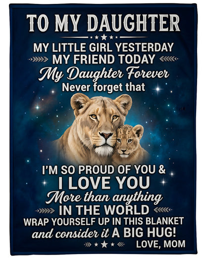 Special For Beautiful Daughter Gift Blanket - From Mom (SKU2606-148)