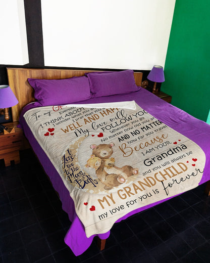 Special Gift For Your Granddaughter Blanket - From Grandma