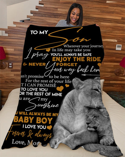 Special gift for Son - from mom Blanket (SKUB06-105)