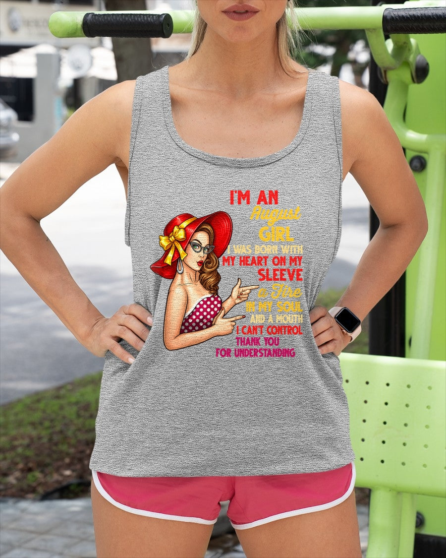 AUGUST QUEEN – Strong, Passionate & Unapologetically Bold - Birthday T Shirt For Woman - TRNN08 (SKU2603-254-08)