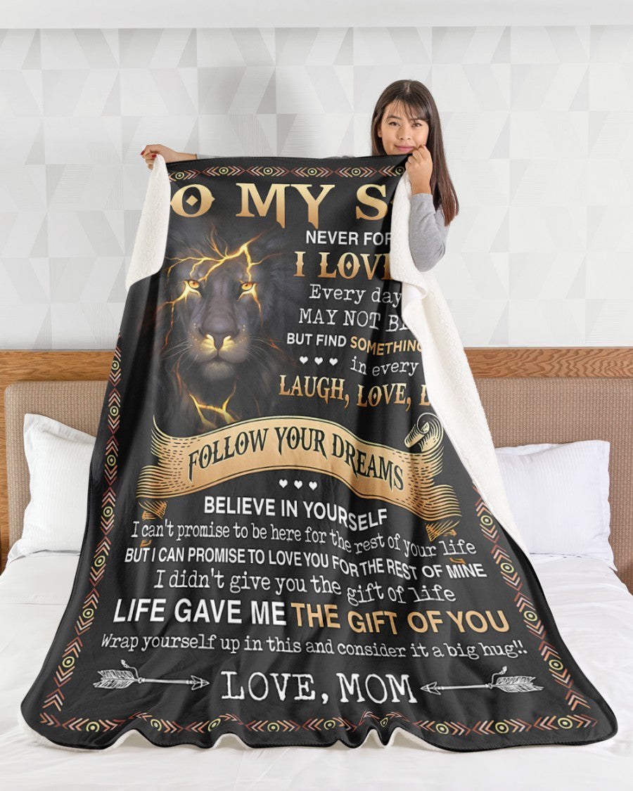 Special Gift For Your Son Blanket - From Mom (SKUB09-12)