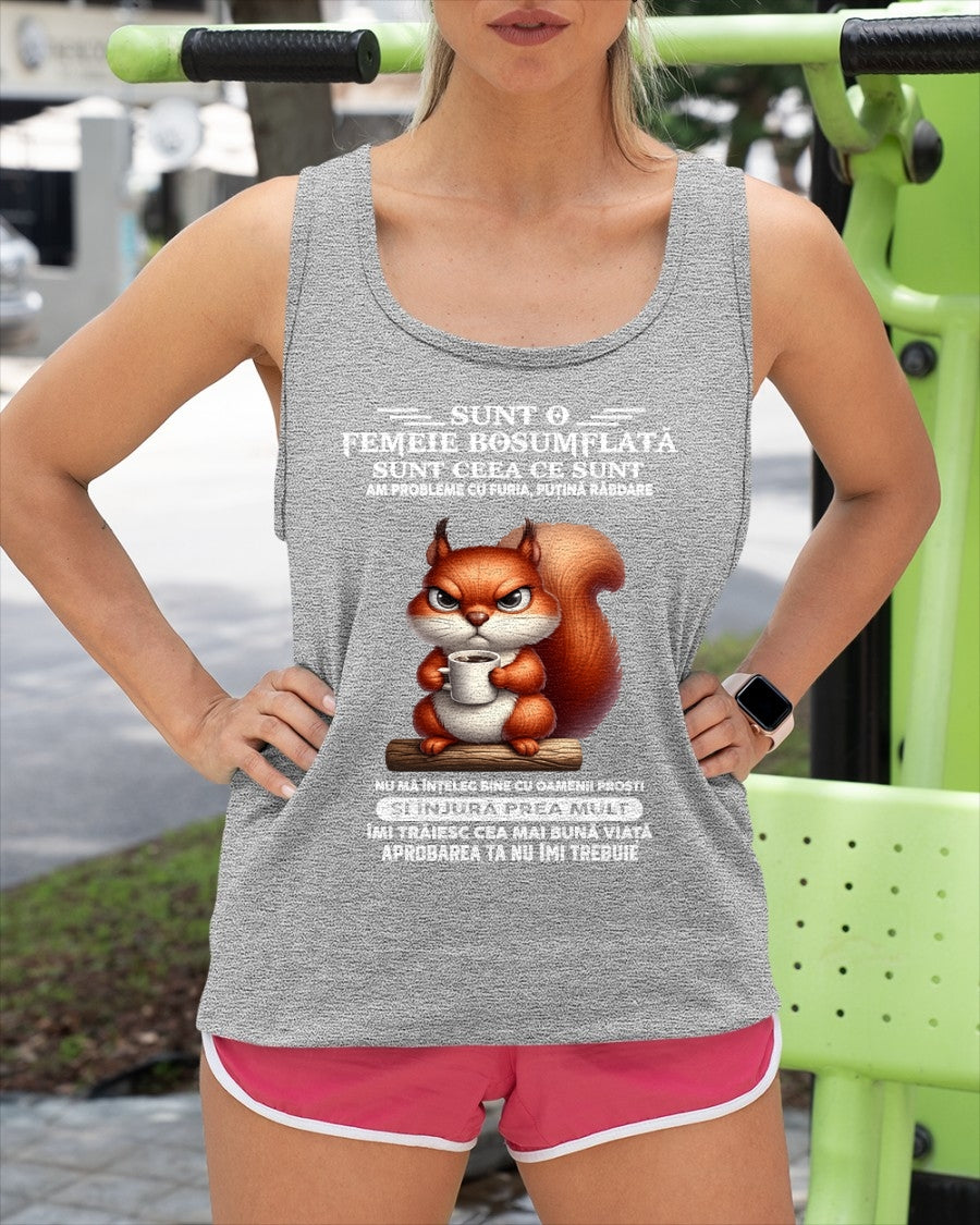 SUNT O FEMEIE BOSUMFLATĂ - Tricou de ziua de naștere pentru femeie - RO/TRNN00 (SKU2605-374-00)