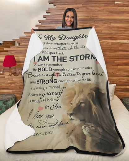 Special Gift For Your Daughter Blanket - From Dad (SKUB09-DOANB01)