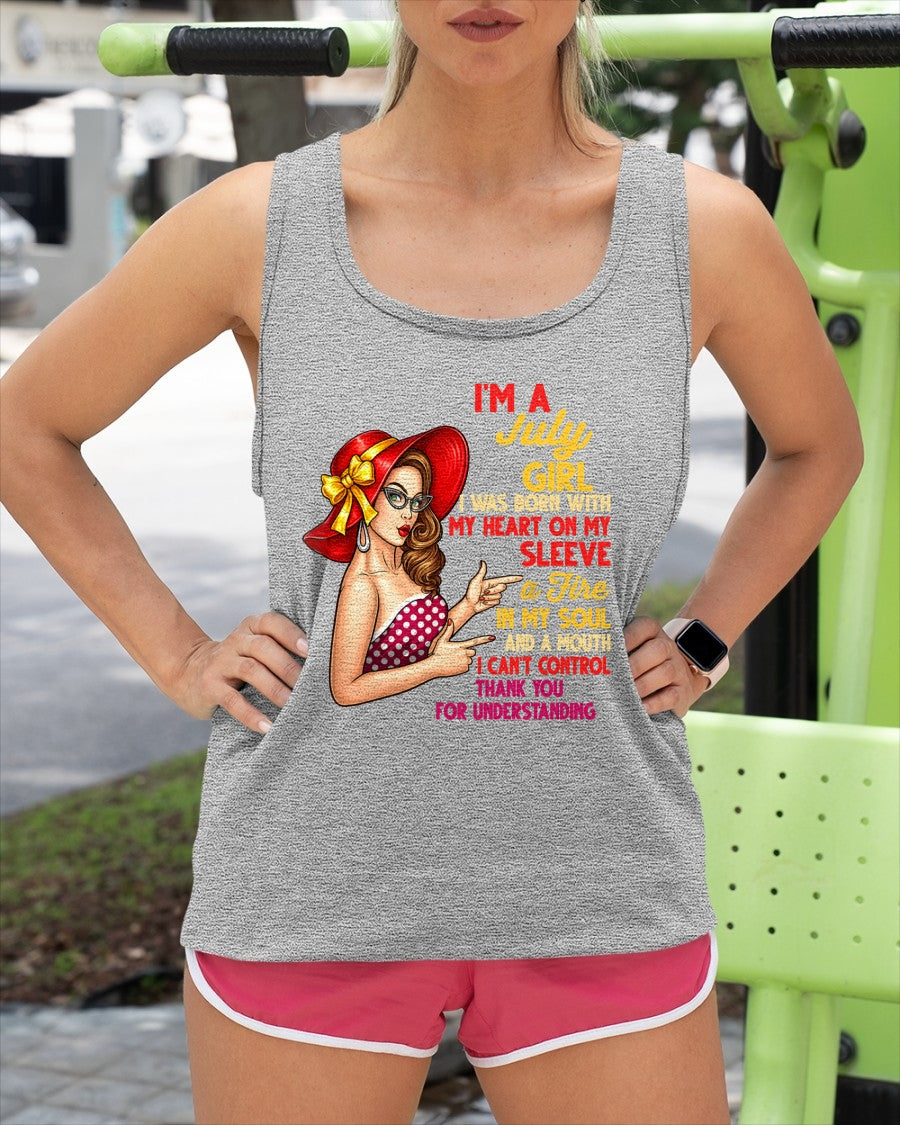 JULY QUEEN – Strong, Passionate & Unapologetically Bold - Birthday T Shirt For Woman - TRNN07 (SKU2603-254-07)