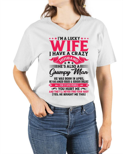 APRIL - TO MY WIFE - I'M A LUCKY WIFE - GIFT FROM HUSBAND - TRNN04 (SKU10-136-04)