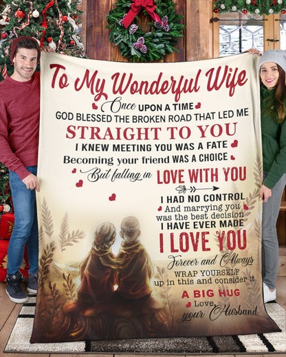 Special For Beautiful Wife Gift Blanket - From Husband (SKU26B-0194)