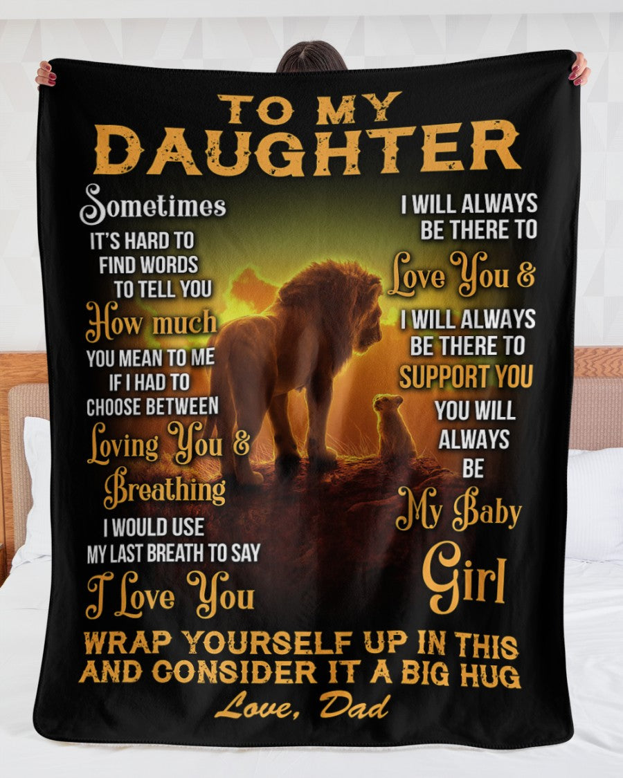 Special Gift For Your Daughter Blanket - From Dad