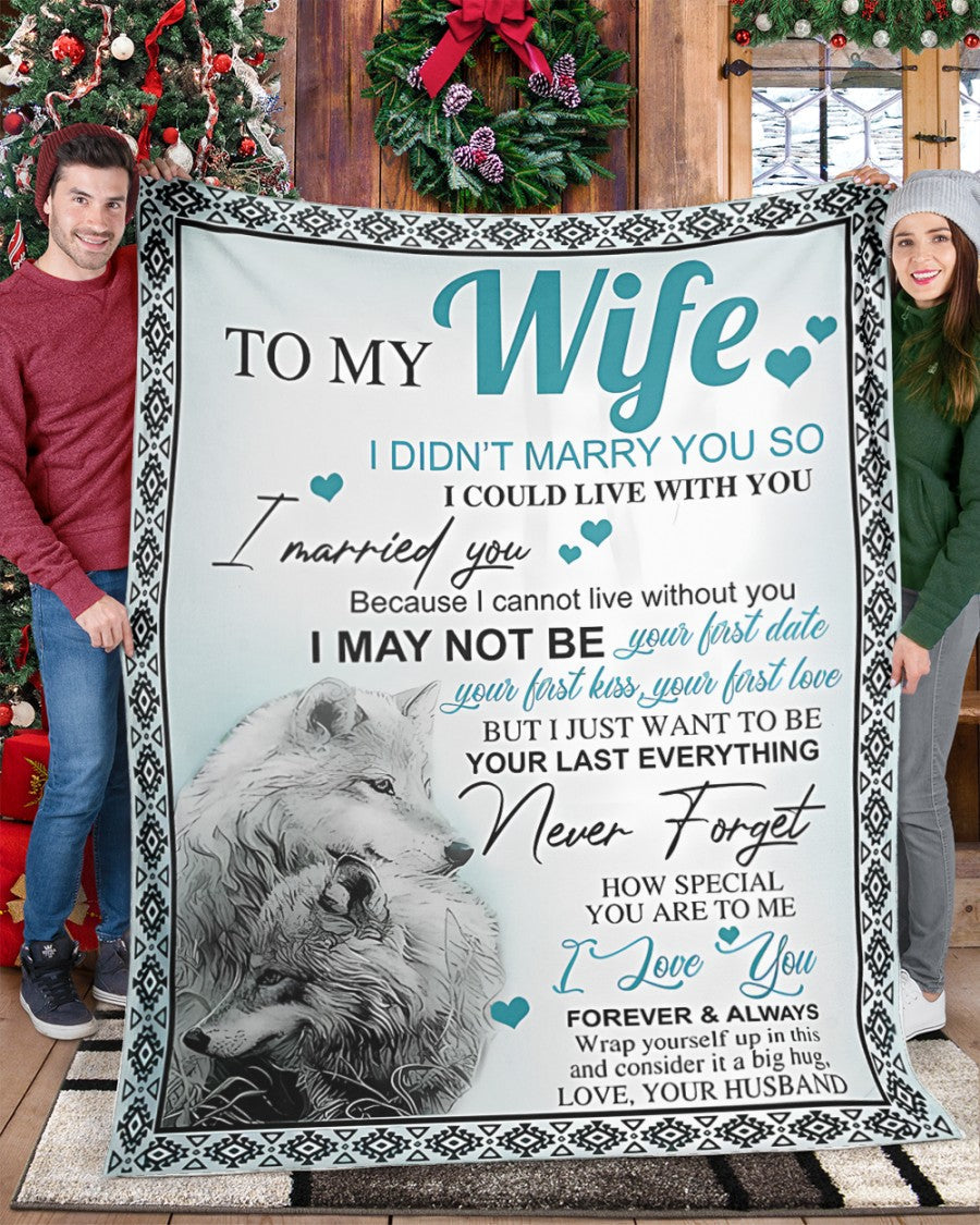 Special Gift For Your Wife Blanket - From Husband (SKU-CHAU-B15) FULL