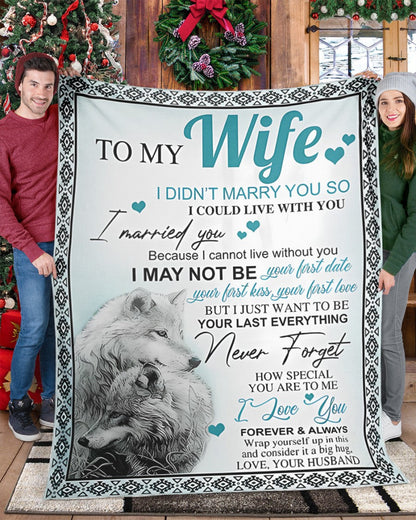 Special Gift For Your Wife Blanket - From Husband (SKU-CHAU-B15) FULL