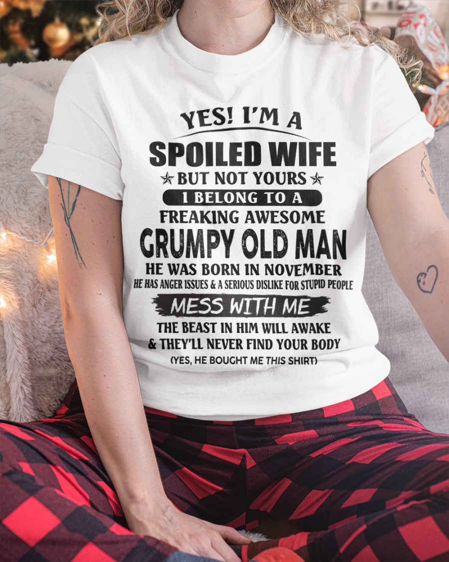 Grumpy Old Man November – Perfect gift for your wife From Husband – TRNN11 (SKU08-63-11)
