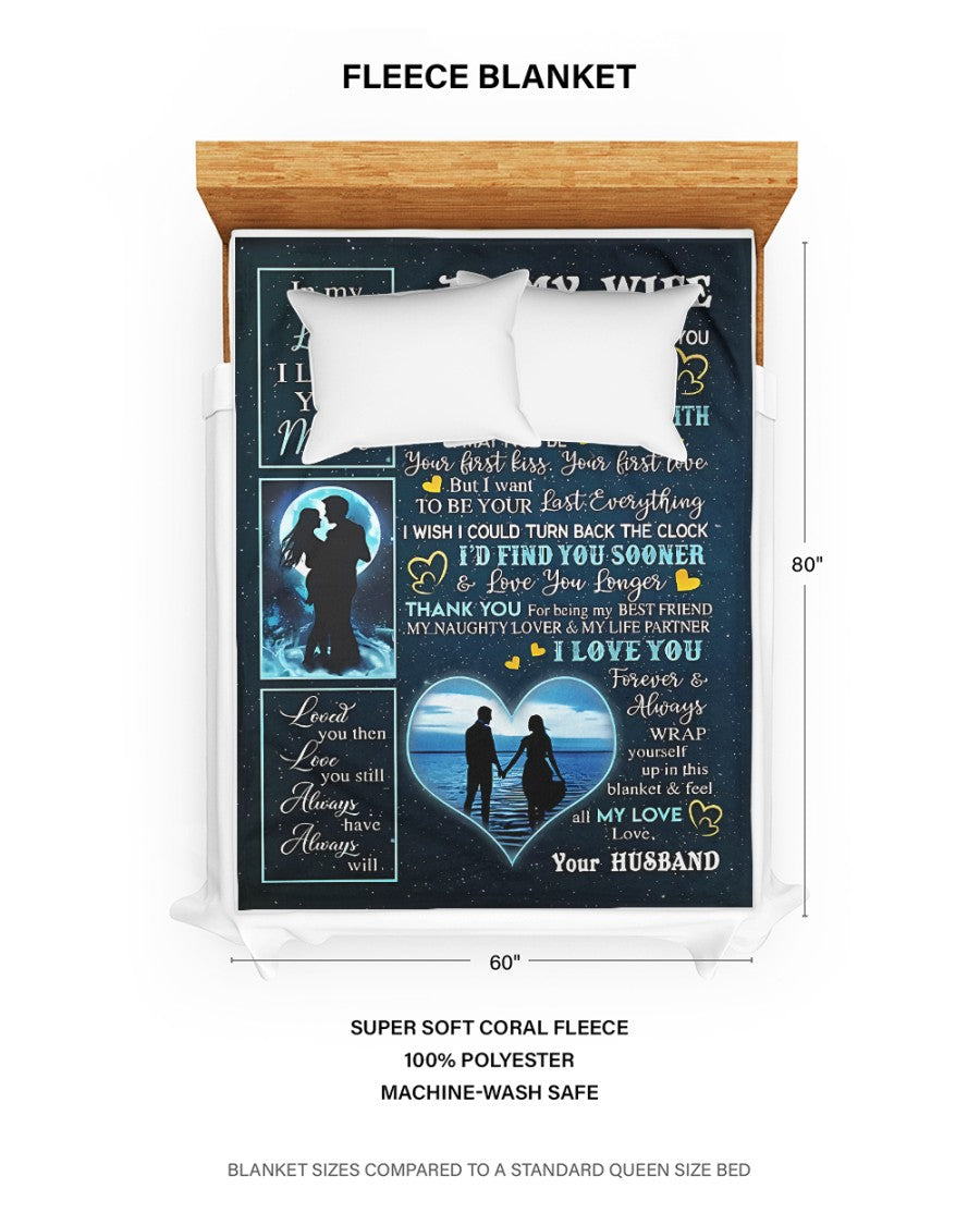 Special Gift For Your Wife Blanket - From Husband (SKU-CHAU-B11)