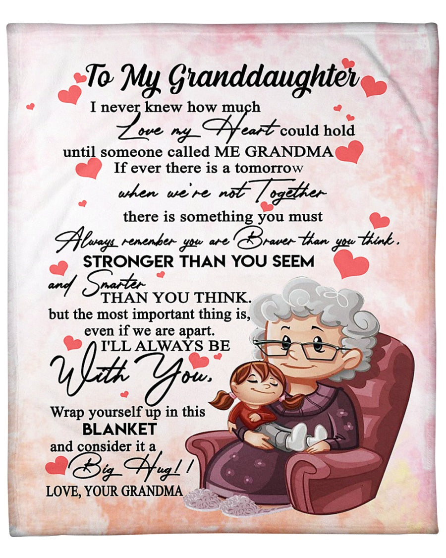 Special gift for your granddaughter blanket - from grandma (SKUB06-79)