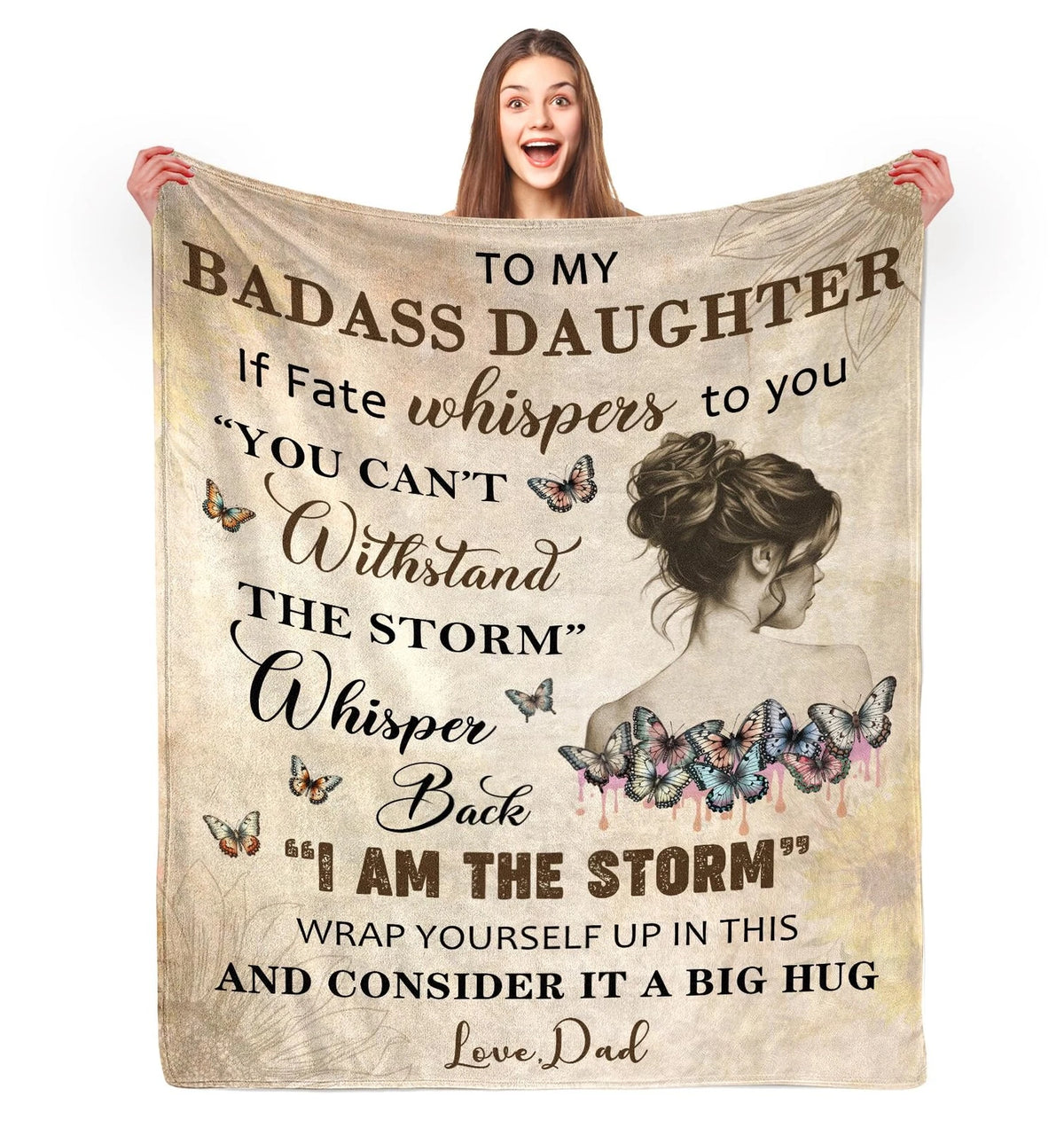 Special For Lovely Daughter Gift Blanket - From Dad