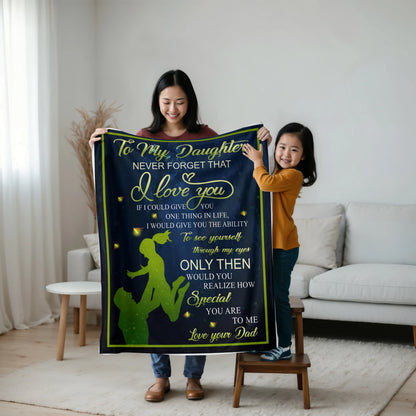 Special For Lovely Daughter Gift Blanket - From Dad