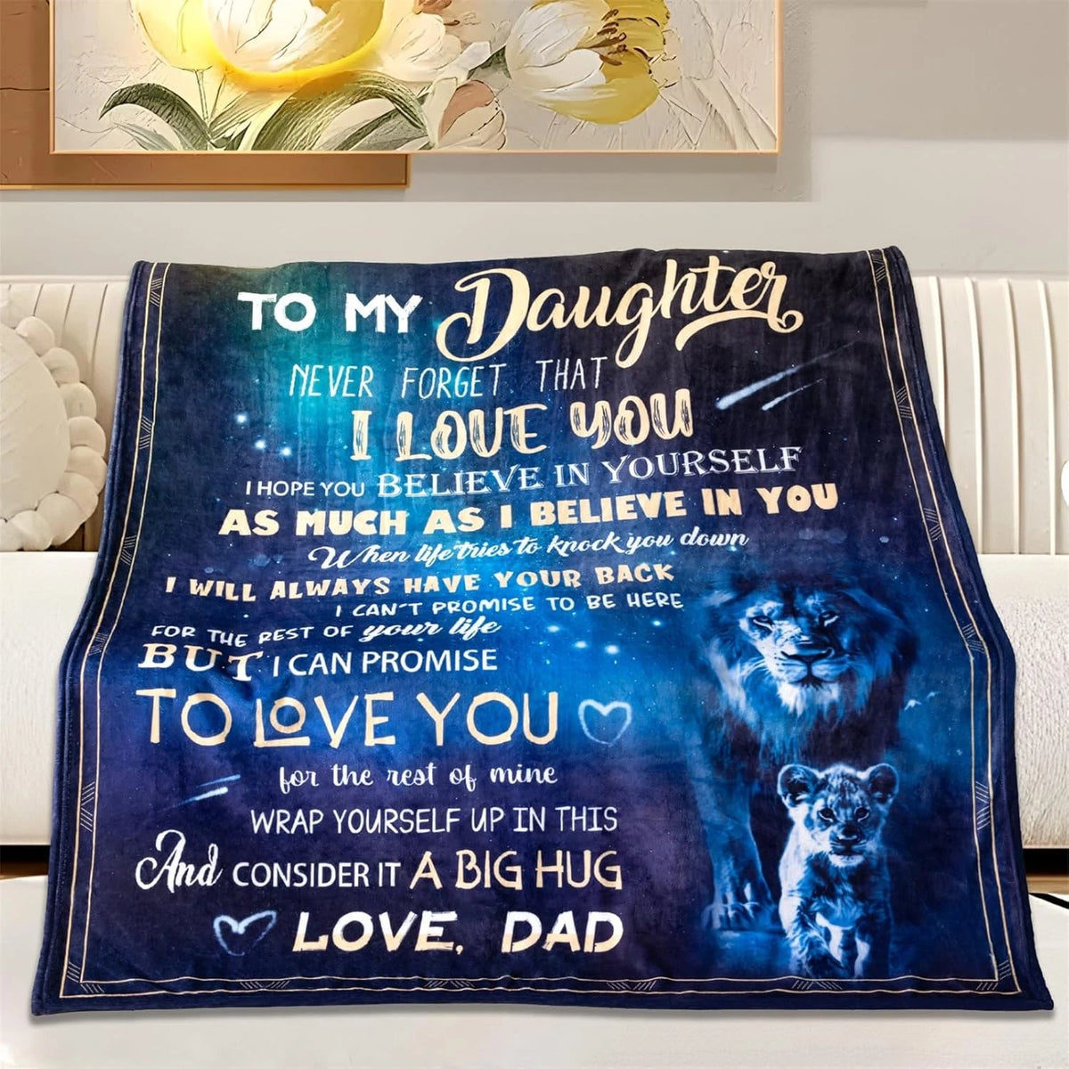 Special For Lovely Daughter Gift Blanket - From Dad