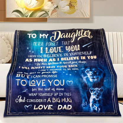 Special For Lovely Daughter Gift Blanket - From Dad