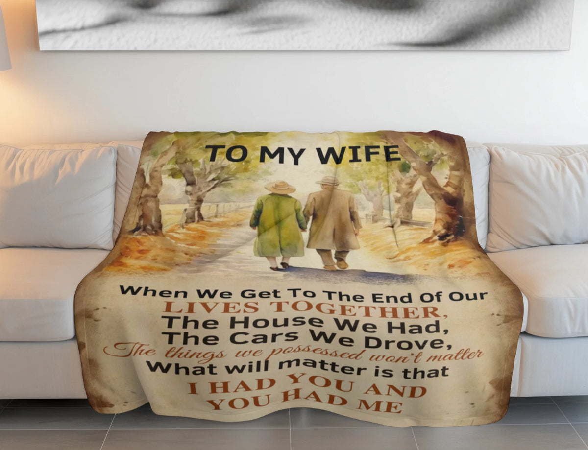Special For Beautiful Wife Gift Blanket - From Husband