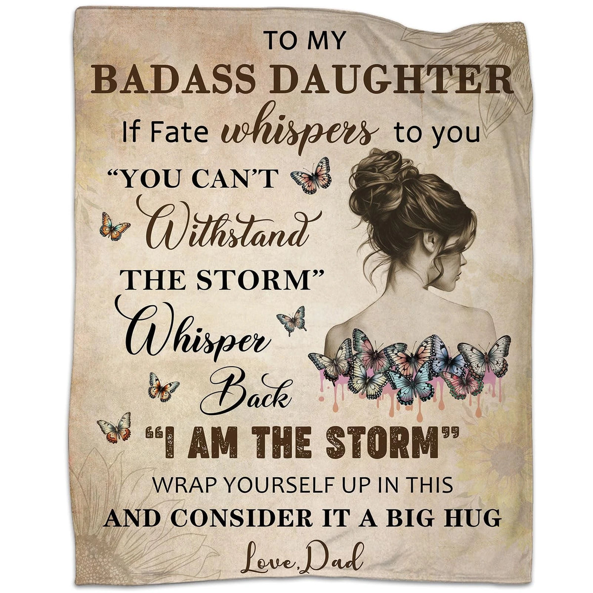 Special For Lovely Daughter Gift Blanket - From Dad