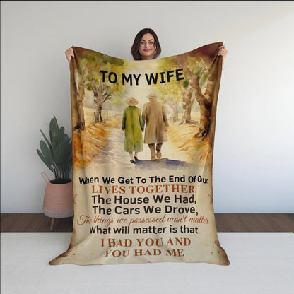 Special For Beautiful Wife Gift Blanket - From Husband