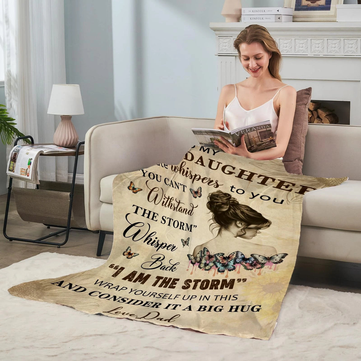 Special For Lovely Daughter Gift Blanket - From Dad