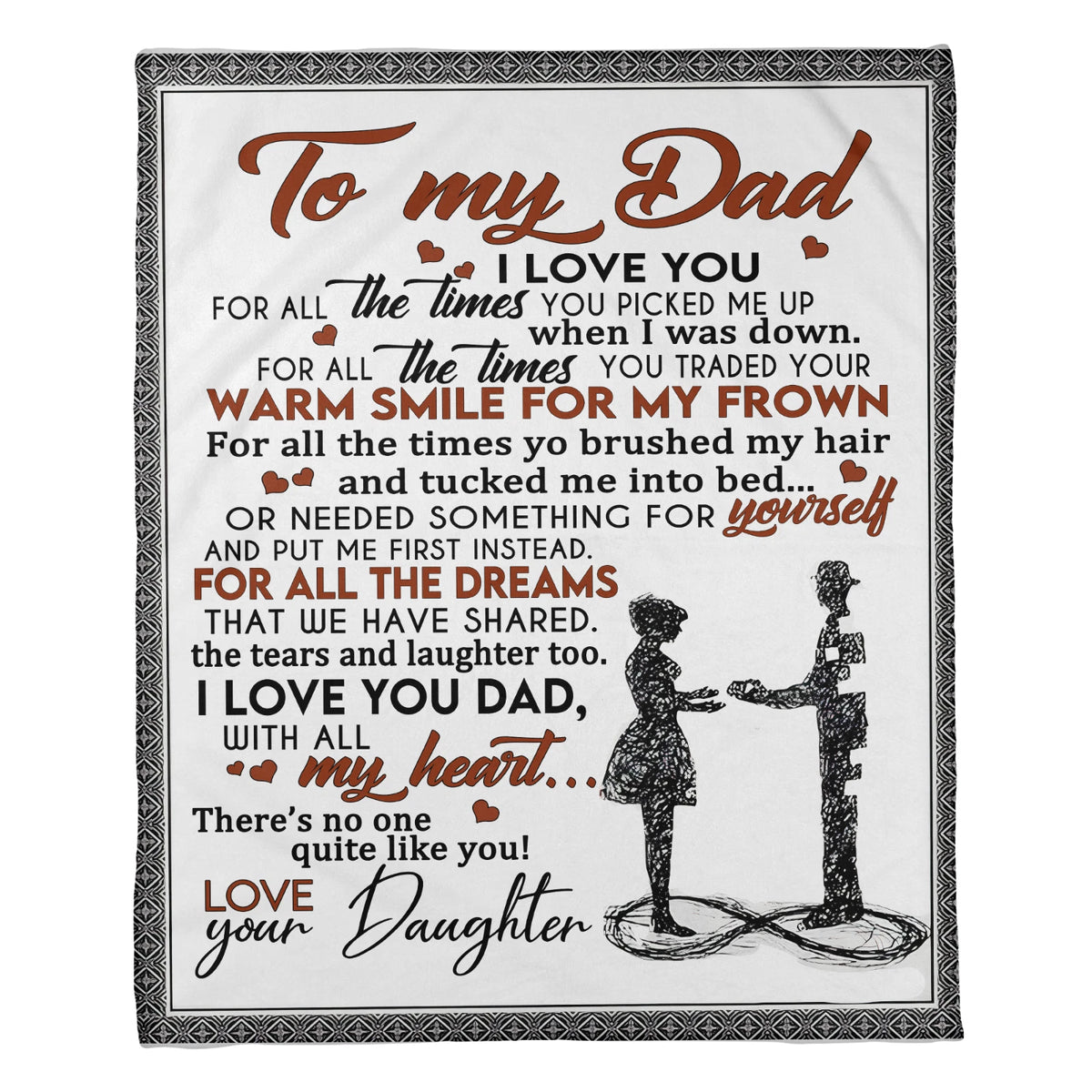 Special For Your Dad Gift Blanket - From Daughter