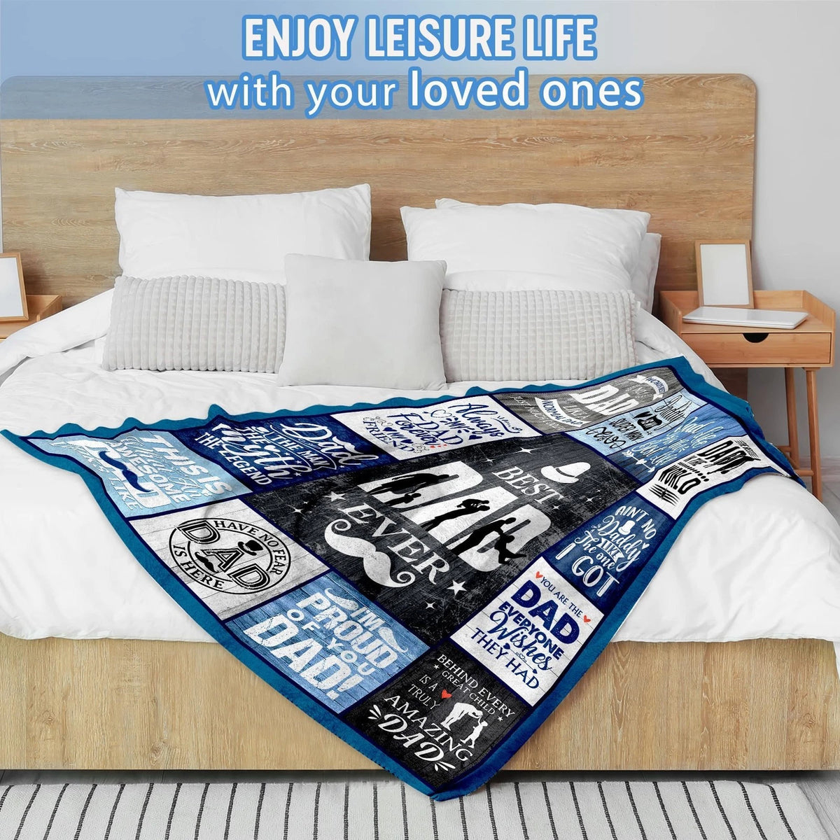 Special For Dad Gift Blanket - From Daughter or Son