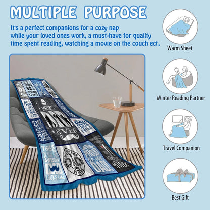 Special For Dad Gift Blanket - From Daughter or Son
