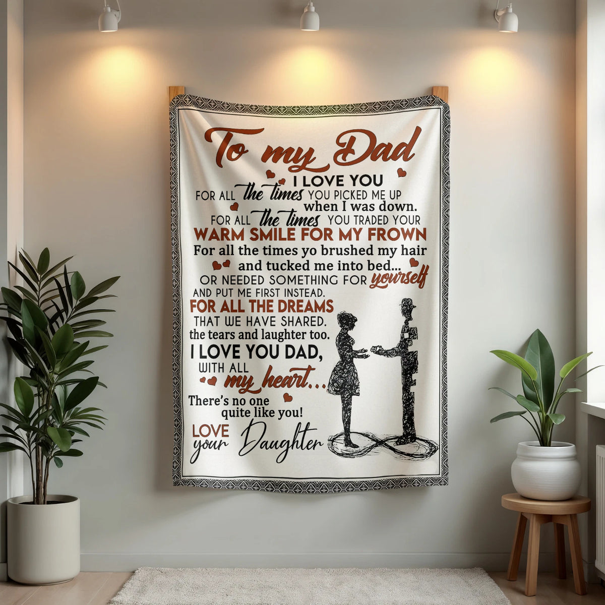 Special For Your Dad Gift Blanket - From Daughter